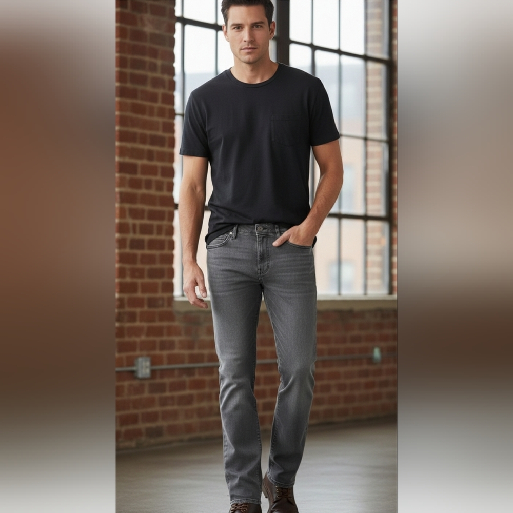 Sonoma 30x32 Washed Black straight leg jeans